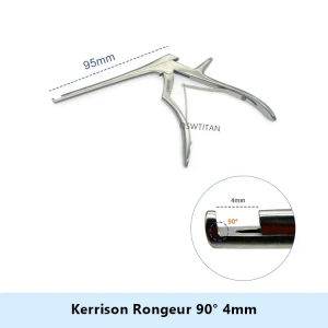 QSWTITAN Kerrison Rongeur Mastoid Process 90 °    120 °   Orthopedic Ophthalmic  Instruments