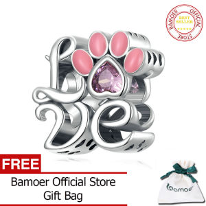 BAMOER Lovely 925 Sterling Silver Love Claw Bead Charm For Women Bracelet Making DIY Fashion Jewelry SCC2339