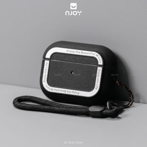Ốp Viền Kim Loại Kèm Dây Đeo Màu Đen Chống Sốc Cho Airpods Pro 3 2 Njoyshop