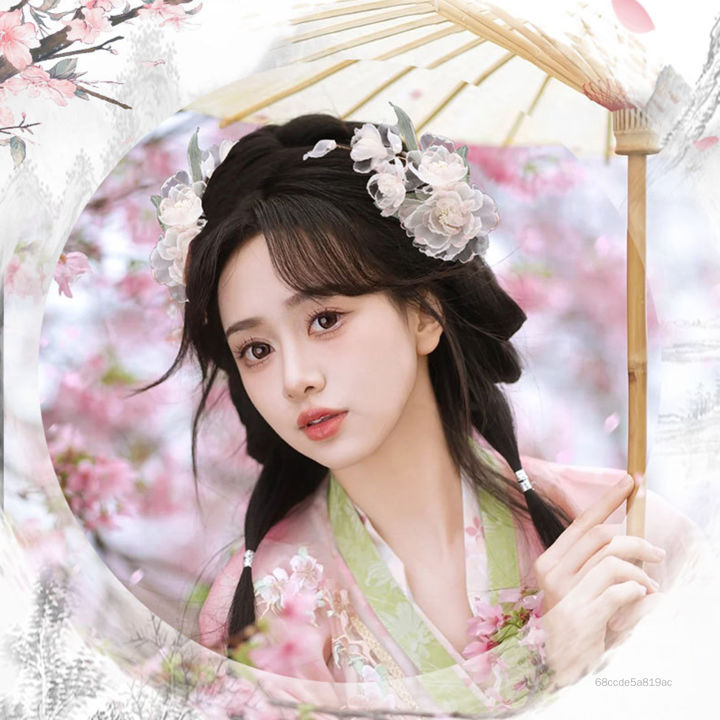 Chân tóc hoa Trung Quốc ghim ổn định Tóc tóc cô dâu Phụ kiện trang sức ...