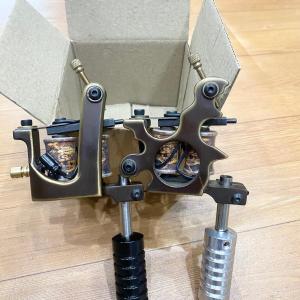 Bộ đôi 2 máy xăm hình khung đồng: khung + bóng