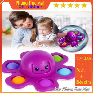 Đồ Chơi Trẻ Em HOT TREND Kết Hợp 3 in 1 - Pop It - Spinner - Bạch Tuột Cảm Xúc. Đồ Chơi Giảm Stress cho bé. Phùng Trúc Mai Store