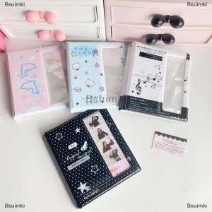 [COD] Bsuimki Phim Hoạt Hình Bốn Lưới 4 Cắt Album Ảnh Thẻ Bộ Sưu Tập Cuốn Sách Cho 40 Pcs 2X6 Inch Ảnh Dải Đánh Dấu 20 Pcs 4X6 4R Ảnh Chủ