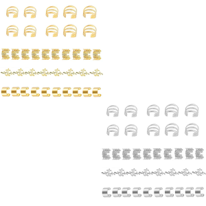 Vàng dreadlock hạt tóc hạt lỏng cuộn tóc cho Halloween Braid Clip tóc Nhẫn kẹp tóc Braid Nhẫn