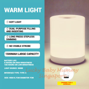 Type-C LED Light Mini Night Lamp/Light Adjustable Bedside Lamp/Study&Sleeping Lamp Local Stock