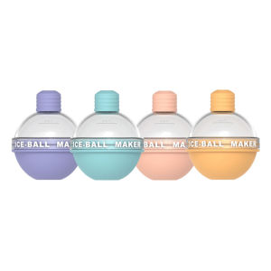 Silicone Ice Cube Tray Mold with Lid for Fridge Ice Cube Ball Maker for Cocktails and Whiskey