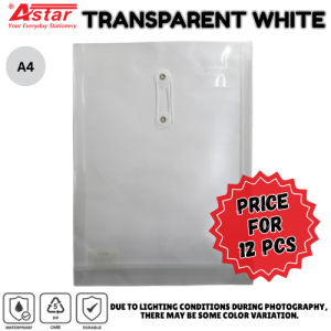 【1PACK=12PCS ! ! !】ASTAR A4 Fail Sampul Dokumen/Envelope File/Rope Document File/Fail Tali (EN01A)