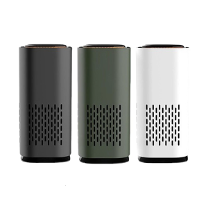 เครื่องสร้างประจุเครื่องฟอกอากาศแบบชาร์จไฟได้ USB สำหรับยานพาหนะในบ้านใช้ตัวฟอกอากาศ ABS ทำงานเงียบพร้อมไอออนลบ