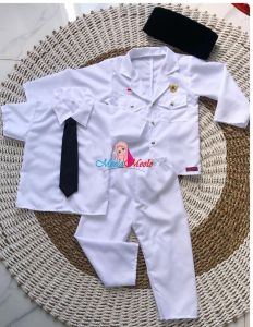 Kostum Soekarno Anak / Kostum Pahlawan Anak/Kostum Pejuang Anak Agustusan / Kemerdekaan Bung Karno / Nadine Kostum Karakter /Baju Soekarno Photoshoot Bayi / Carnaval Series / Baju Carnaval Baju  Baju Pejuang Soerkarno