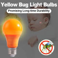 Led Yellow Bug Light Bulbs Orange Shell Light-wave Mosquito Repellent Bulb 9w E27 110-220v Indoor Zapper Fly Traps Attractant Catcher Insect Globe Spectral Garden Electric Trap For. 