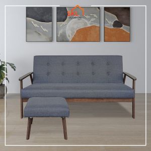 🔥READY STOCK🔥Solid Wood Sofa 3 Seater + Stool Free Coffee Table / Sofa Murah Modern/Ikea Sofa/3 Seater Sofa/ 1+2+3+Coffee Table