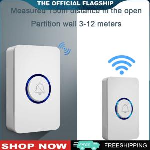 【New Arrival】 Wireless Doorbell Classroom Door Bell Kit with 1 Receiver Classroom Doorbell 4 Volume Level for Home Office Hospital