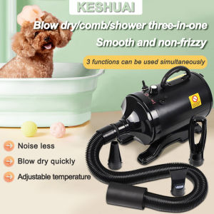 🐕🐱Pet powerful hair dryer animal grooming warm air fast hair dryer 6500w high power low noise animal grooming hair dryer with temperature control nozzle fast hair dryer🐕🐱