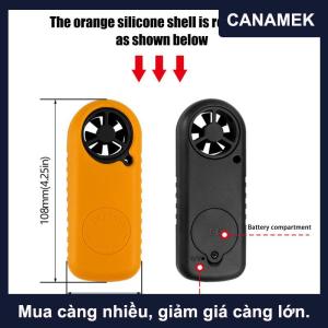 【CANAMEK】 Gió không khí tốc độ quy mô chính xác đo tốc độ gió và nhiệt độ kỹ thuật số máy đo gió túi thông minh máy đo gió