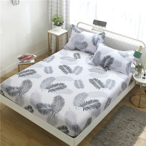 Fully garterized 3in1 bedsheet new arrived cotton Single / Double size Bedsheet set with 2 pcs Pillow case