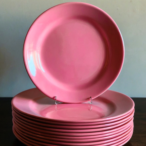 PROMO 12 PCS PIRING MELAMIN 21CM TEBAL 1 LUSIN TAHAN PANAS MURAH WARUNG SEMI MELAMIN MAKAN SEMI MELAMINE HIJAU PUTIH MERAH