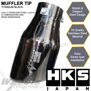 DIYMO NISSAN TERRA / NAVARA ALL YR MODEL SINGLE WALL HKS TITANIUM JAPAN ORIGINAL FOR SUV AND PICK UP MUFFLER STAINLESS
