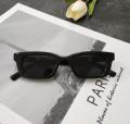 Slim Super Cool Sunglasses, European And American Retro Narrow Frame Korean Fashion Cat Eye Glasses太阳镜. 