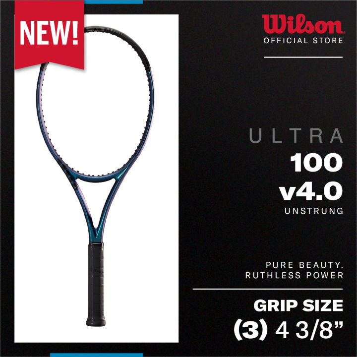 Wilson Ultra 100 v4.0 Tennis Racket Grip Size 3 (Unstrung) Lazada
