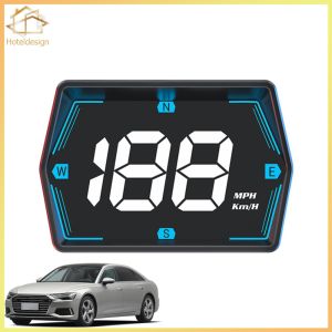 Car Digital GPS Speedometer HD LED Display Speed MPH KMH HUD Compass GPS Speed Meter Overspeed Alarm Speedometer Odometer