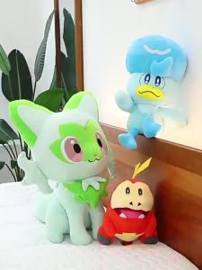 38/45/60CM Big Size Pokémon Sprigatito Plushies Cartoon Kawaii  Stuffed Animal Ornament Comfortable Soft Doll Children Toys Gift