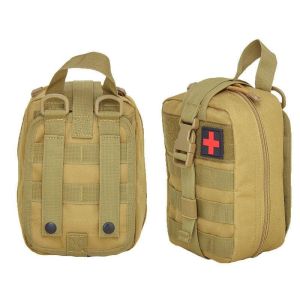 Outdoor Military EDC Tactical Waist Belt Pack Emergency Tools Pack Medical First Aid Kit Camping Survival Pouch