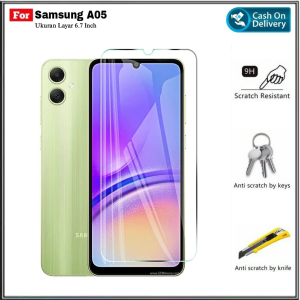 PAKET Tidak Full Layar Tempered Glass SAMSUNG GALAXY A05 NEW Tempered Glass Layar Anti Gores Layar