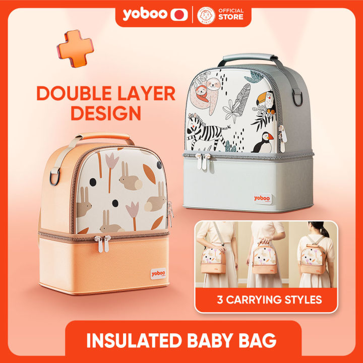 Yoboo Insulated Baby Bag Waterproof Lightweight Maternity Bag