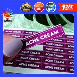 Stiker Label Tulisan Skincare Cetak Stiker Kecantikan Free Design
