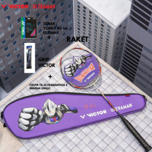 RAKET BULUTANGKIS BADMINTON VICTOR THRUSTER TK-ULTRAMANTIGA S ORIGINAL