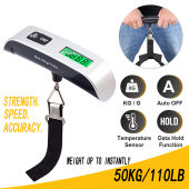 Digital Luggage Scale 50kg X 10g Portable Electronic Scale Weight Balance Suitcase Travel Hanging Steelyard Hook Scale