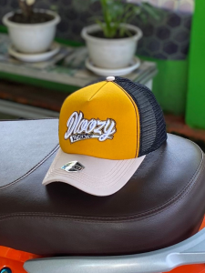 DLOOZY Topi Jaring Trucker Hat Abu Cream Navy Pria Dewasa Terbaru 2025