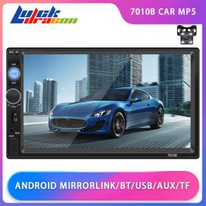 Car Radio 2Din Universal 7 HD IOS/Android Mirrorlink Car MP5 Multimedia Player Touch Screen Stereo Bluetooth USB/TF/FM Backup Camera Monitor