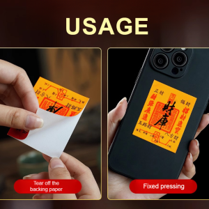 New Year gold foil paper stickers for eight parties