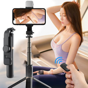 Zeallion Gậy Selfie Bluetooth Chân Máy Mini Ba Chân Có Thể Gập Lại Chân Máy Đơn Có Thể Kéo Dài Với Màn Trập Từ Xa Và Đèn Chiếu Sáng Phụ Chụp Ảnh Tự Sướng Bằng Điện Thoại Di Động Tạo Tác Phổ Biến Cho IOS Android