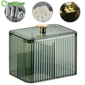 【New Arrival】 Elegant Transparent Bathroom Jewelry Box with 3 Sections Dust-Proof Counter Storage for Vanity