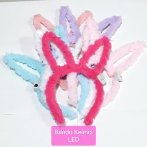 ANJU1234 /COD/ KADO ANAK BANDO KELINCI LED KARAKTER KARTUNWARNA WARNI / AKSESORIS RAMBUT ANAK PEREMPUAN BANDO LED NYALA