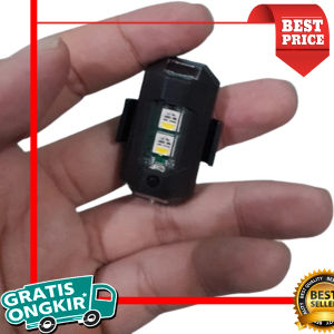 Lampu LED RGB Strobo Motor Tempel Variasi 7 Warna Warni Kedap Kedip Lampul Tembak Kolong Hias Pesawat Jarak Jauh Tanpa Aki Lampu Sorot Depan Cas Waterproof Anti Air Bisa Buat Motor Beat
