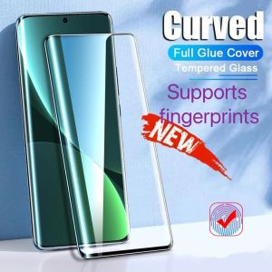 For HONOR X9b X9c 50 90 200 400 Magic 4 5 6 7 Pro 5G Fingerprint Unlock Full Glue Curved Tempered Glass Screen Protector