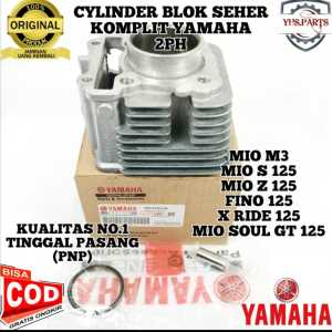 ASLI ORIGINAL CYLINDER BLOK SEHER PISTON YAMAHA YGP 2PH MIO M3 S Z FINO XRIDE SOUL GT 125 X RIDE