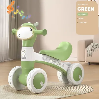 VOGO Balance Bike For kids Music Car For Kids Baby Girl Baby Toddler Sliding Scooters With Bubbles