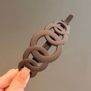 Frosted Hollow Hair Claw Bow Shark Hair Clip Crab Elegant Hairpin Women Barrette Solid Headband