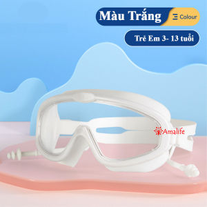 Kính Bơi Trẻ Em Từ 3-14 Tuổi Kính Khung Lớn Chống Thấm Nước Chống Sương Mù Độ Nét Cao Kính Bơi Đồ Chơi Tắm Cho Bé Amalife