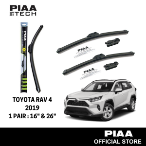 PIAA Si-Tech Silicone Wiper For Toyota RAV 4 2019 (26" & 16")