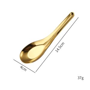 Combo 5 Thìa (Muỗng) Tay Cầm Ngắn Đầu Tròn - Inox 304 Cao Cấp - Hàng Đúng Chuẩn Inox 304