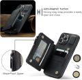 SWP Case for iPhone 13 Pro Max 5G, Wallet Case w/ 3 Card Slots [RFID Blocking] [1 Money Pocket], Credit Card Holder Cases w/Wristlet Zipper Wallet for iPho. 
