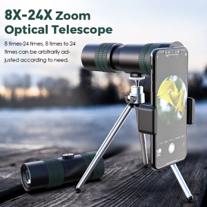 APEXEL Lensa Kamera Smartphone Telephoto Teropong Monocular jarak jauh untuk hp HD 8 24X30