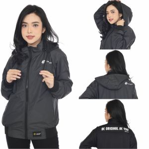 New Arrival Jaket Parasit Wanita Model Bolak Balik Parasut Premium Cewek Lembut Nyaman