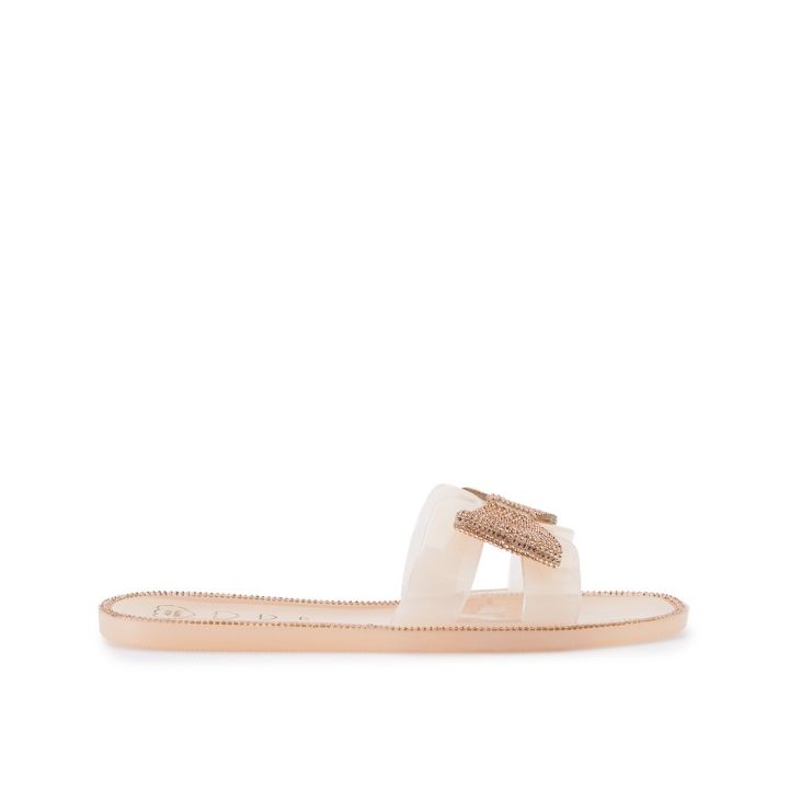 HOT☆JELLY BUNNY FARRIS FLATS SANDALS (LIGHT PATENT PINK) SANDALS
