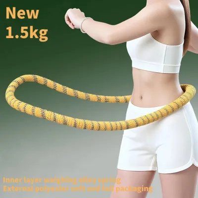 Silent Spring Soft Hula Hoop Portable Polyester Soft Body Hula Hoop Weight Loss Hula Hoop Gym Equipment Waist Slimming